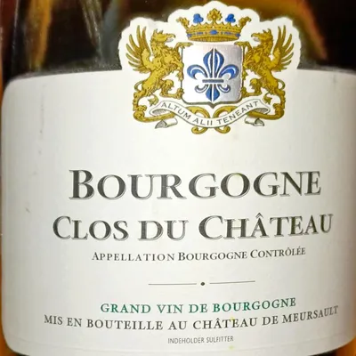2020 Clos du Château, Château de Meursault, Meursault, Côte de Beaune, Bourgogne, Frankrig.